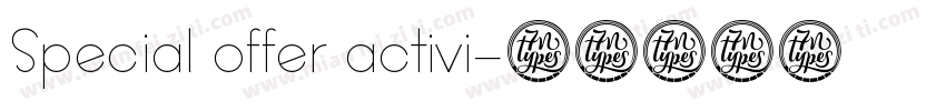 Special offer activi字体转换